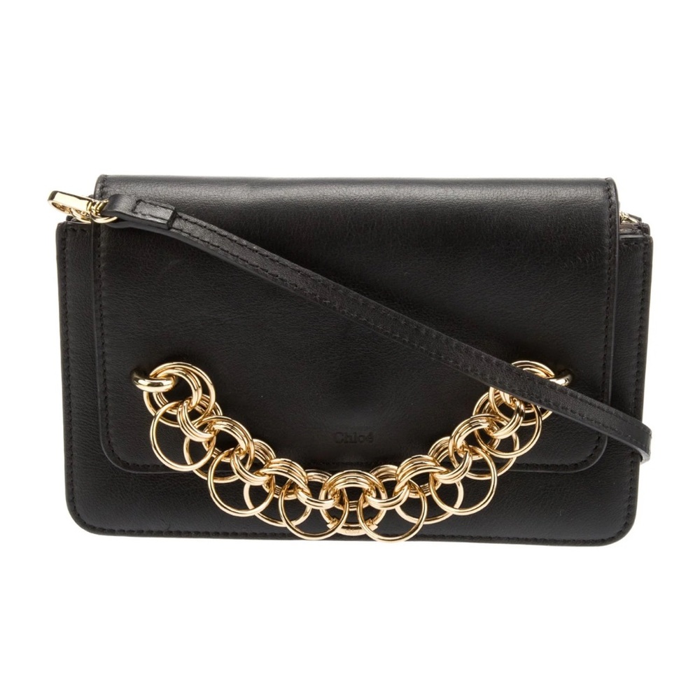Chloe Drew Bijous clutch - Black leather